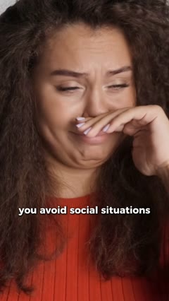 You avoid social situations