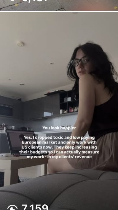 You look happier