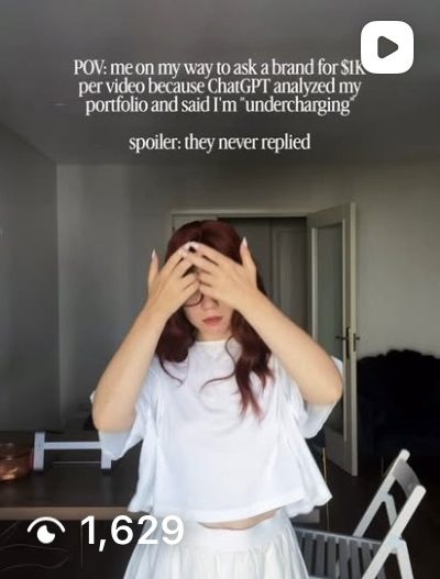 POV ChatGPT said I'm undercharging