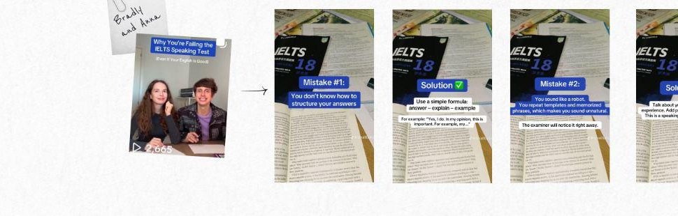 UGC carousel: Why you're failing the IELTS speaking test, 2,665 views