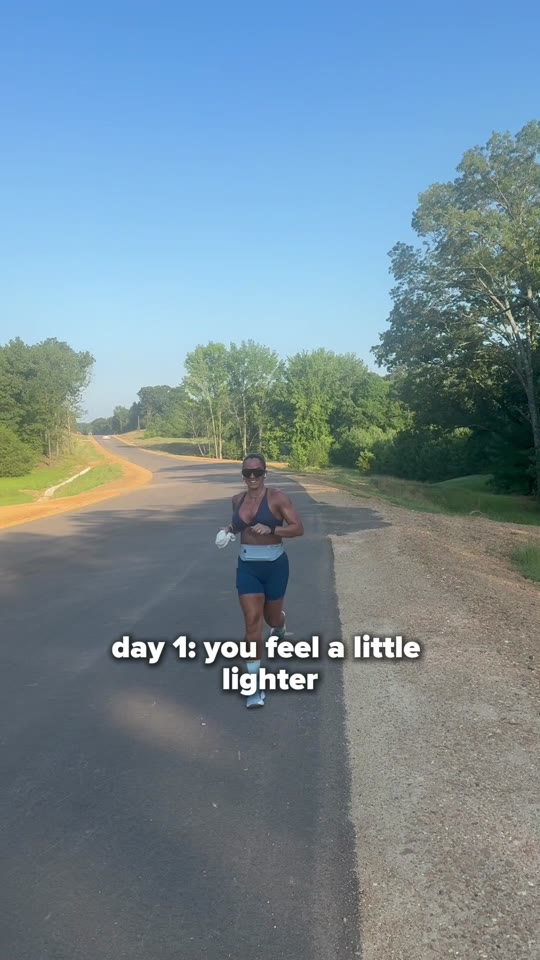 day 1: you feel a little lighter