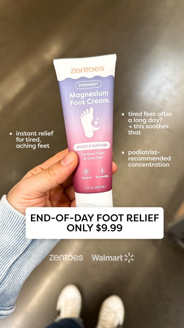End-of-day foot relief only 9.99