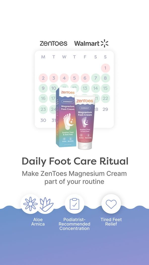 Daily foot care ritual, white