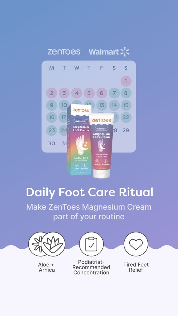 Daily foot care ritual, purple